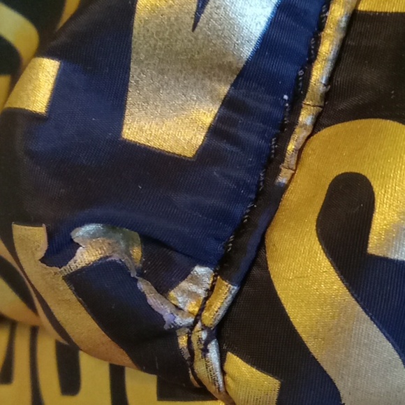 Steve Madden Black and Gold Backpack - Picture 5 of 14